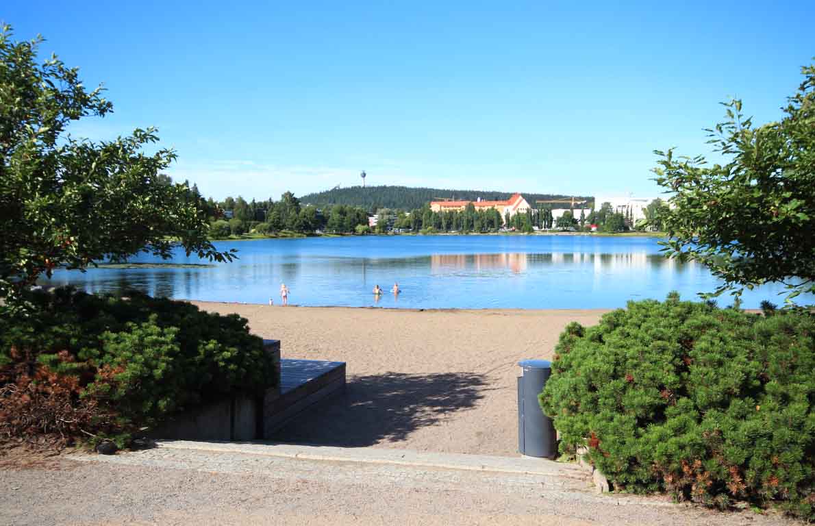 Valkeisenlammen uimaranta, Kuopio.