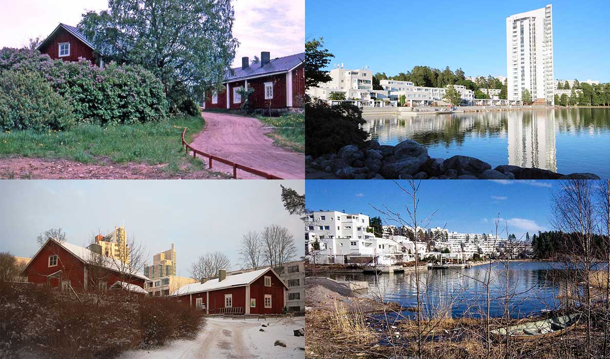 Kuvituskuva: Kivenlahti ennen ja jälkeen