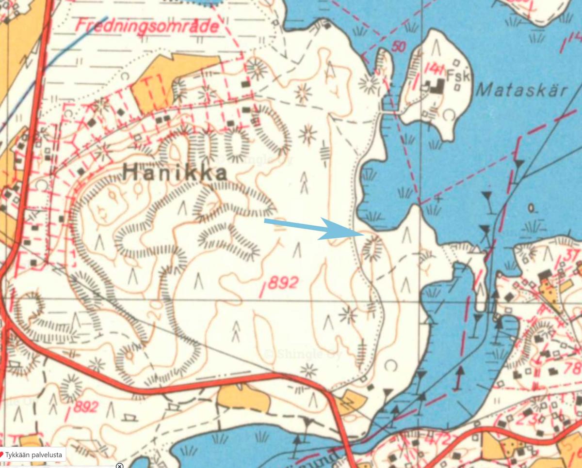 Kartta vuodelta 1961