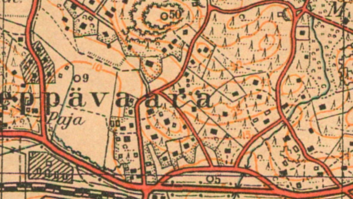 Kartta, Leppävaara 1932