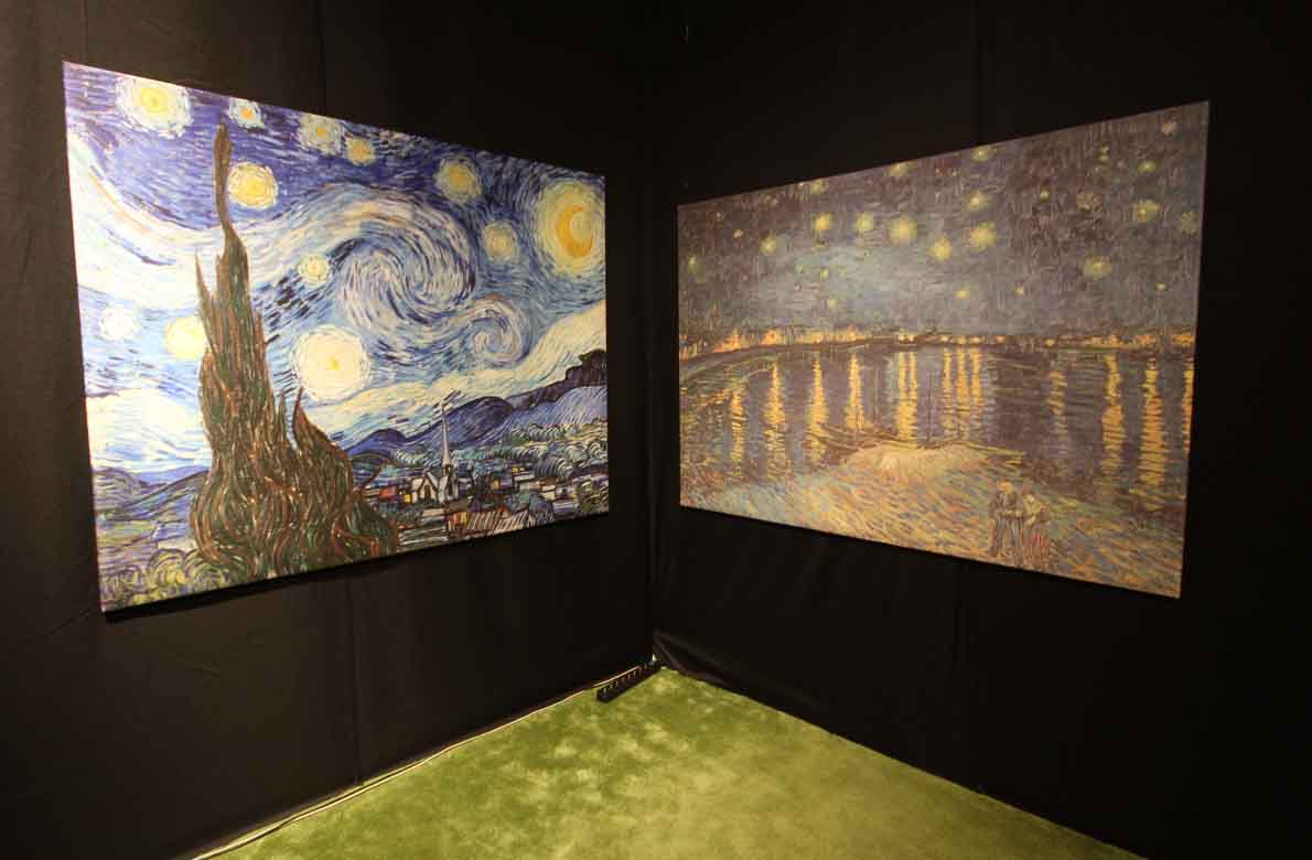 Claude Monet'n, Vincent van Goghin ja Gustav Klimtin.