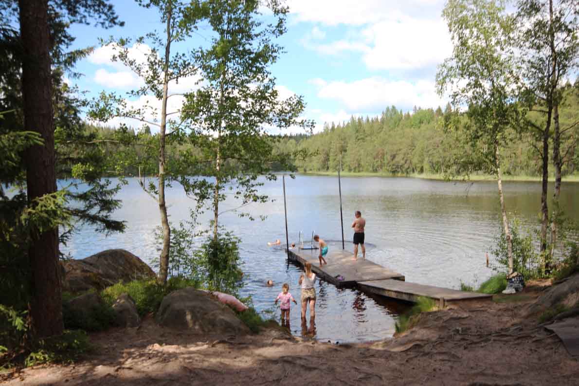 Pohjoisen Myllyjärven uimaranta, Espoo.