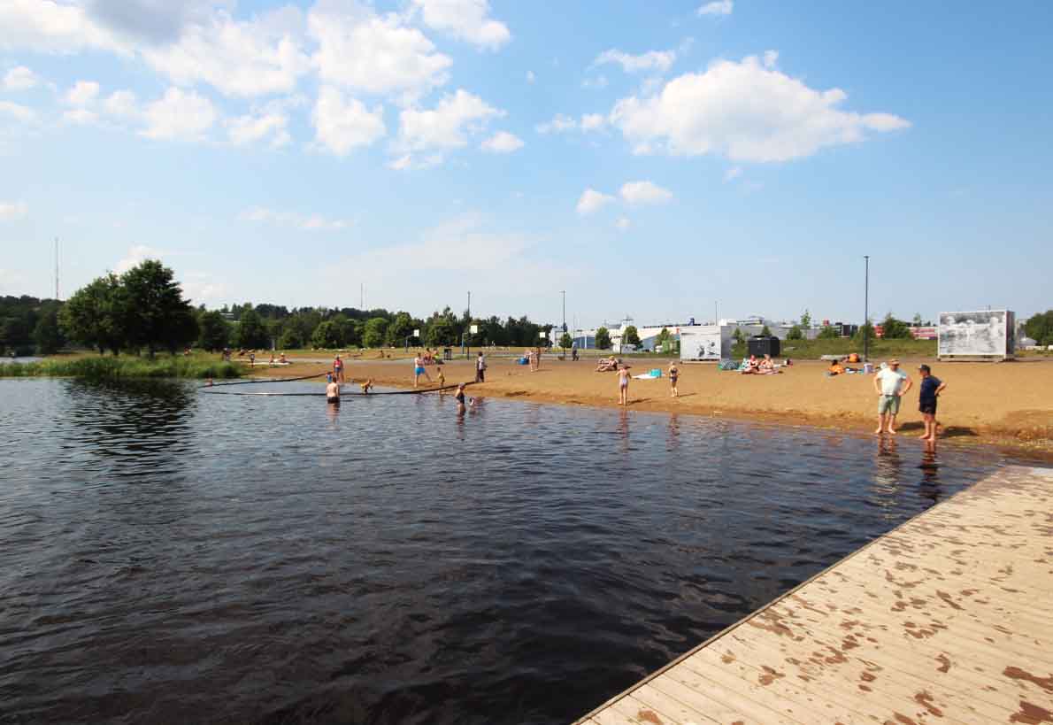 Uimahallin rannan uimaranta, Hämeenlinna.