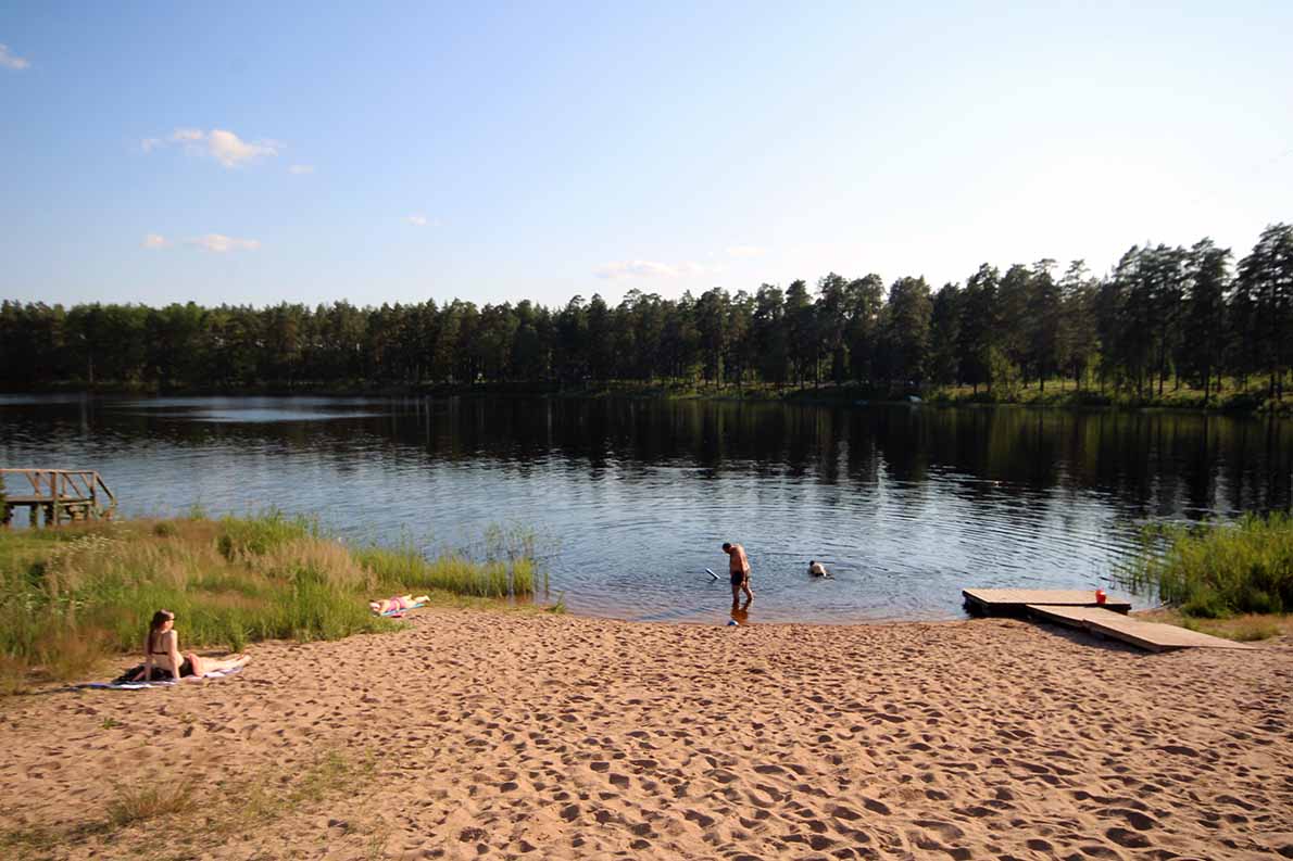 Pitkäjärven uimaranta, Kokemäki.
