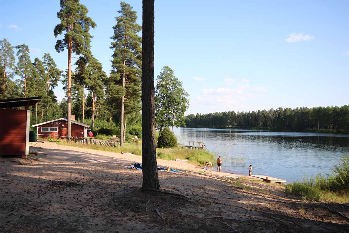 Pitkäjärven uimaranta, Kokemäki.