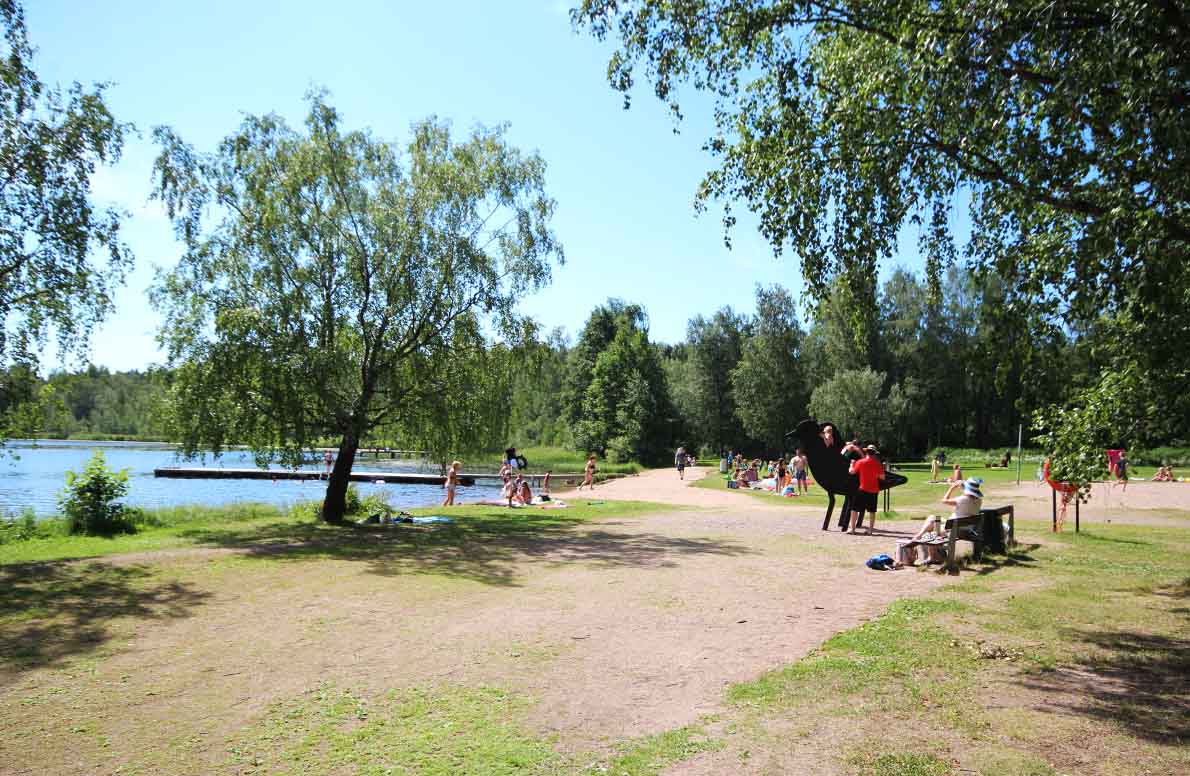 Merrasjärven uimaranta, Lahti.