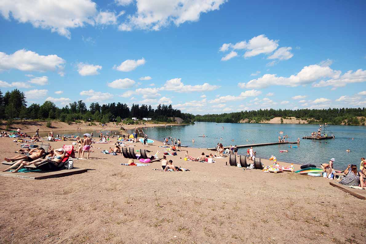 Mellilänjärven uimaranta, Loimaa.