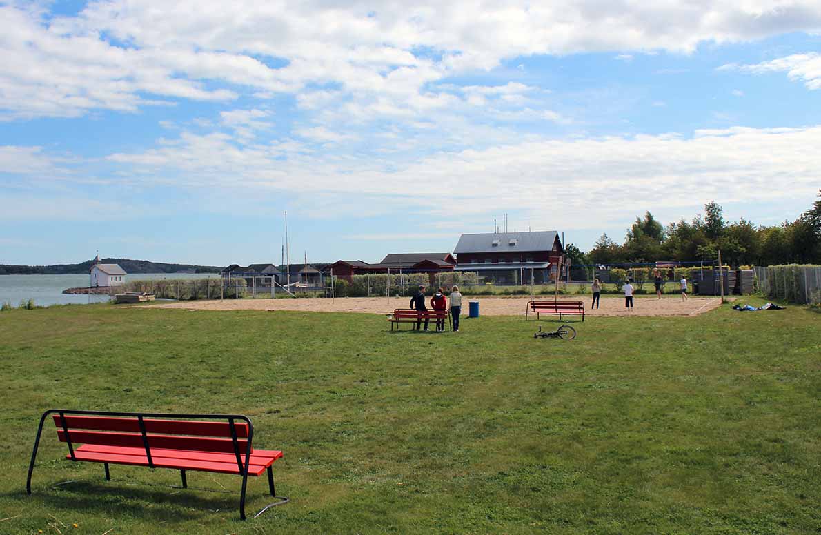 Mariebadin uimaranta, Maarinahamina.