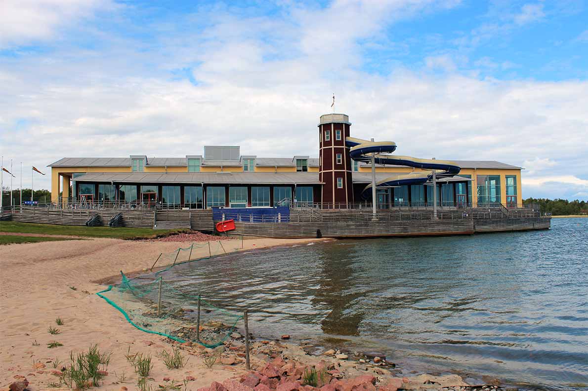 Mariebadin uimaranta, Maarinahamina.