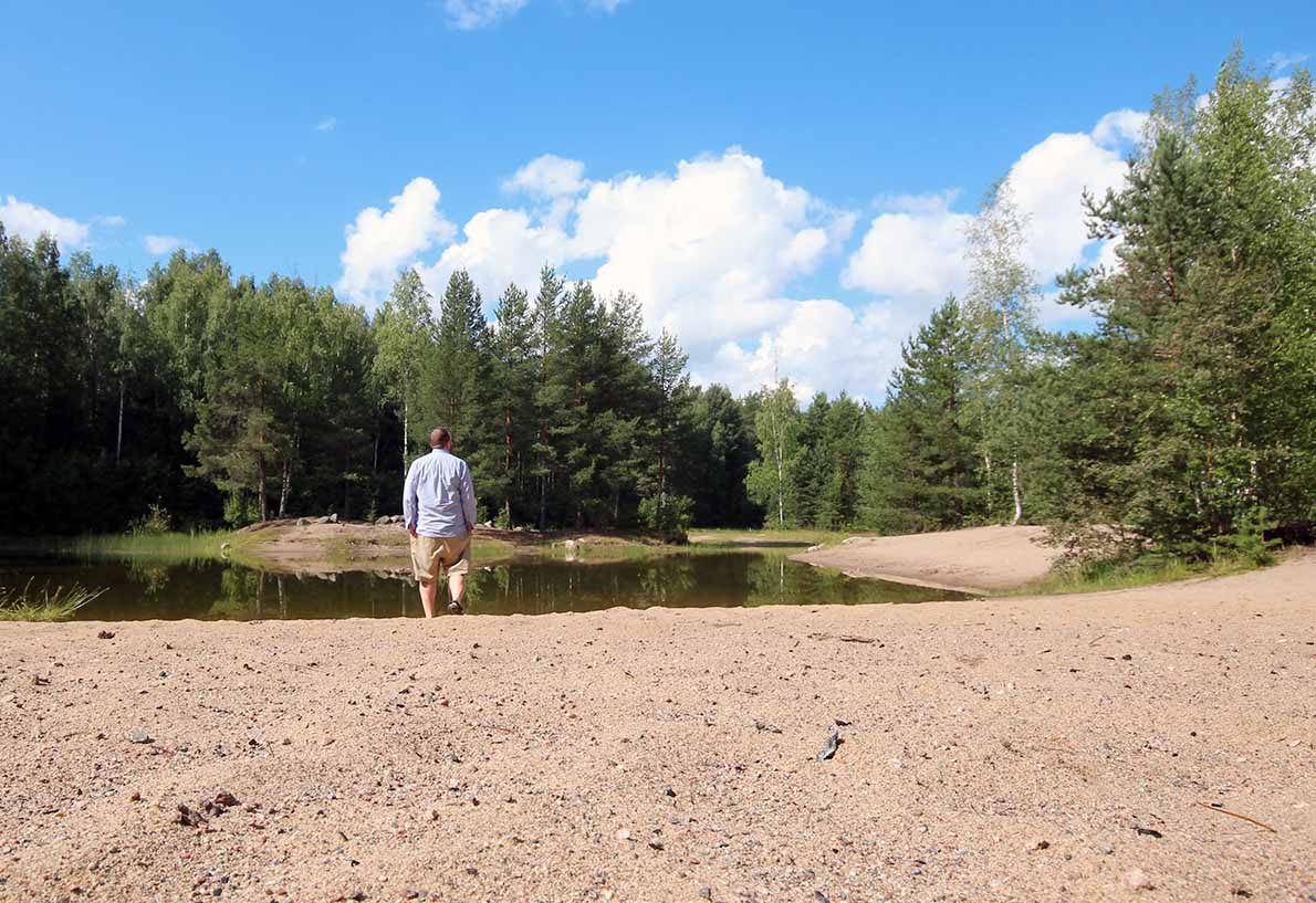 Talman hiekkakuopan uimaranta, Sipoo.