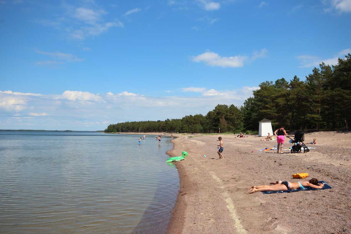 Hopealahden uimaranta, Hanko