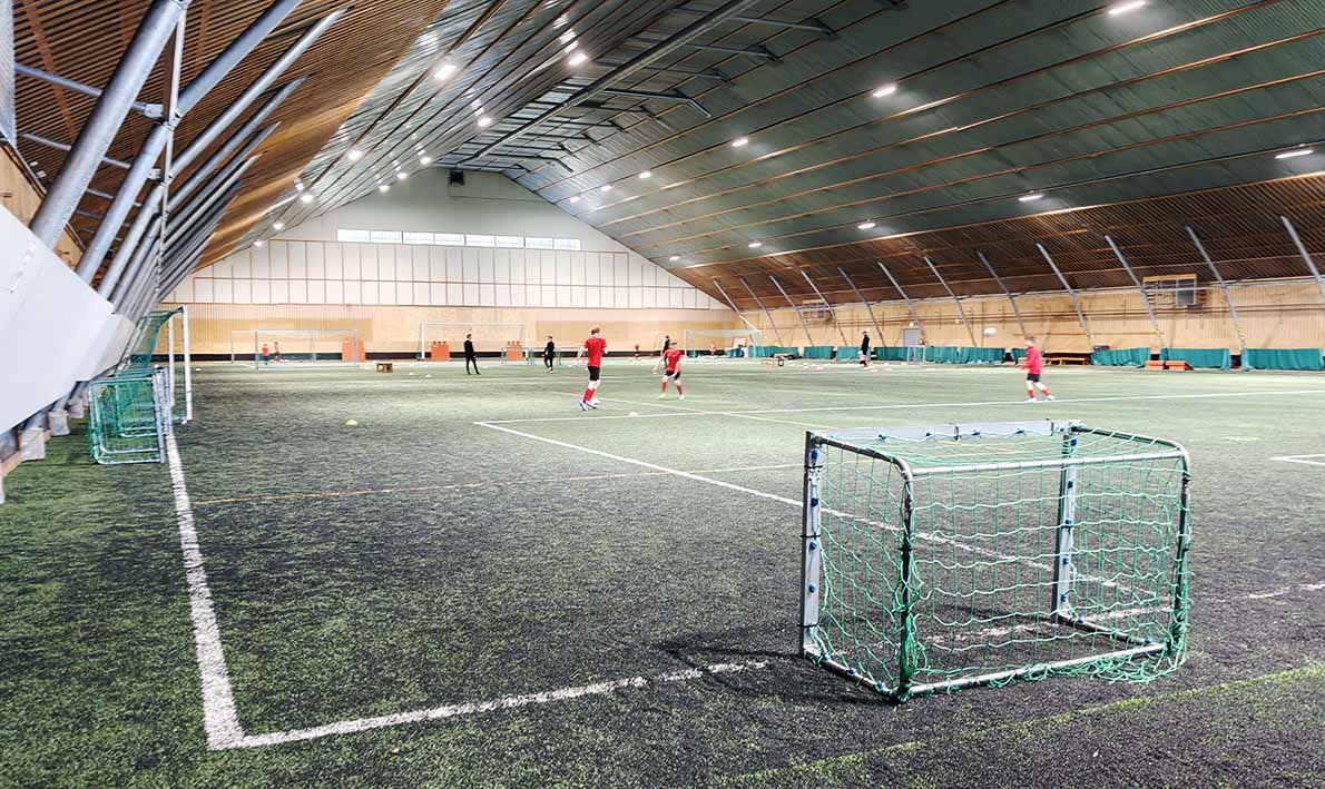 Myntinsyrjän jalkapallohalli, Espoo.